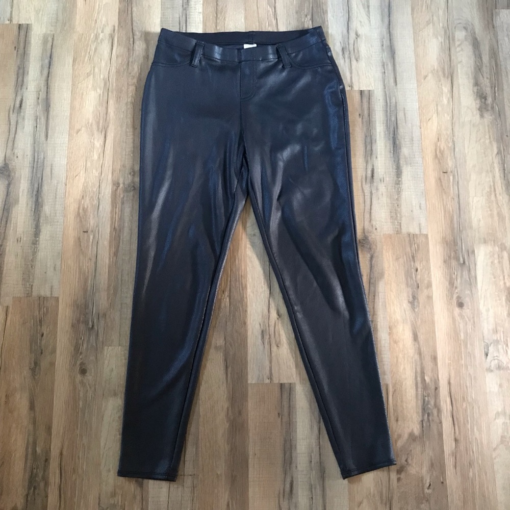 Faux Leather Leggings | Size 8-10